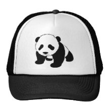 Baby Panda cub crawling towards you Mesh Hat