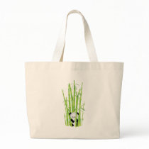 Baby Panda in Bamboo Forest Tote Bag