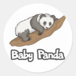 Baby Panda Round Sticker