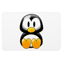 Baby penguin cartoon flexible magnets