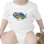 Baby Personalized Infant Parrot Fish Onesies Tshirt