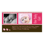 Baby Photo Announcement Custom Photo Card
