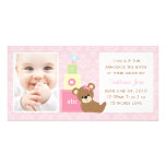 Baby Photo Announcement Custom Photo Card