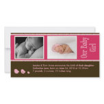 Baby Photo Announcement Personalized Photo Card