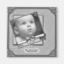Baby Photo Birth Announcement Magnets