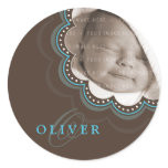 BABY PHOTO NAME STICKER :: sweet bloom 1