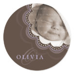BABY PHOTO NAME STICKER :: sweet bloom 3