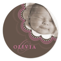 BABY PHOTO NAME STICKER :: sweet bloom 7