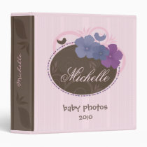 Baby Photos Floral Decor Binder binders