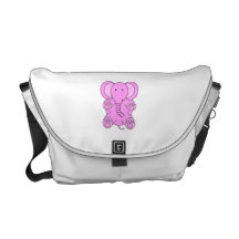 Baby pink elephant courier bags