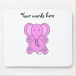 Baby pink elephant mousepads