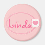 baby pink name magnet