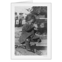 Baby Playing in Nome 1906 Greeting Cards