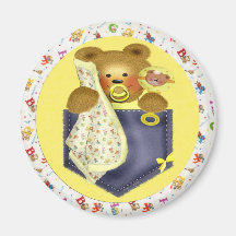 Baby Pocket Bear Magnet