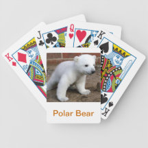 Baby Polar Bear Cub Playing Cards