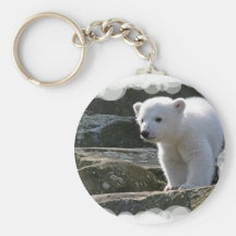 Baby Polar Bear Keychain