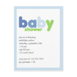 Baby Polka Blue & Green • Baby Shower Invitation postcards