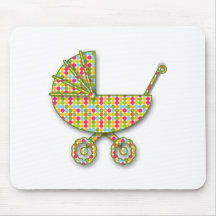 baby polka dot mouse pads