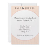 Baby Pram Stripes Invitations