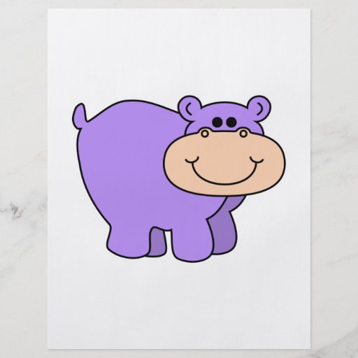 baby purple hippo flyers