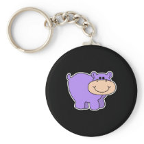 baby purple hippo key chains
