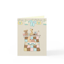 Baby Quilt Thank You, with Verse Cards