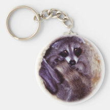 Baby Raccoon Keychain