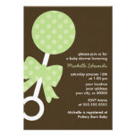 Baby Rattle Shower Invitations