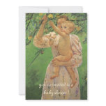 Baby Reaching for an Apple by Cassatt, Baby Shower Announcements