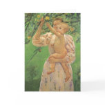 Baby Reaching for an Apple by Mary Cassatt Card