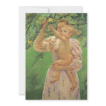 Baby Reaching for an Apple by Mary Cassatt Personalized Invitations