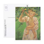 Baby Reaching for an Apple by Mary Cassatt Postcard
