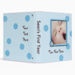 Baby record book vinyl binders