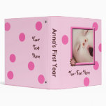 Baby record book vinyl binders