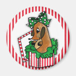 Baby Reindeer (or puppy) Holiday Gift Refrigerator Magnets