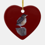 baby robin christmas tree ornament