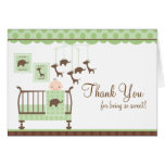 Baby Room Green Thank You Note Card
