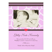 Baby Safari ::  Photo Birth Announcement