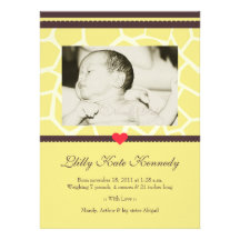 Baby Safari ::  Photo Birth Announcement