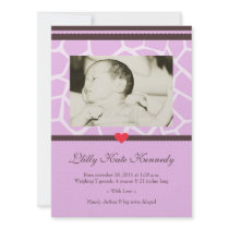 Baby Safari ::  Photo Birth Announcement