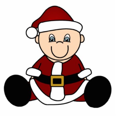 Baby Santa Ornament Acrylic Cut Outs by christmasshop