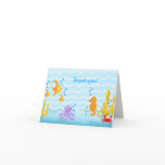 BABY SEA CRITTERS Thank you Note Card