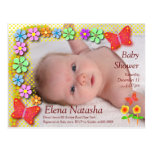 Baby shower 001 Butterfly Post Card