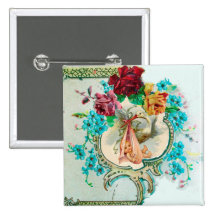 BABY SHOWER 2 DE CIGOGNE BADGE AVEC ÉPINGLE