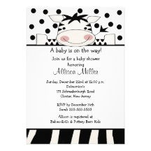 Baby shower à la mode de zèbre bristols