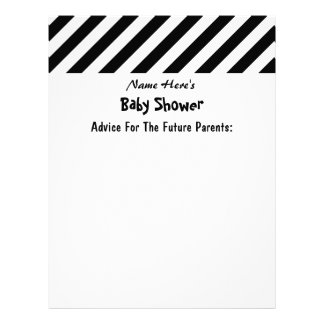 Baby Shower Letterhead, Custom Baby Shower Letterhead Templates