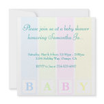 Baby Shower Blocks Personalized Invitation