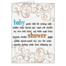 Baby Shower Blue Cards