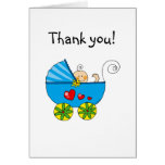 Baby shower boy thank you cards
