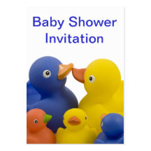 Baby shower business card -  Duck Family Group